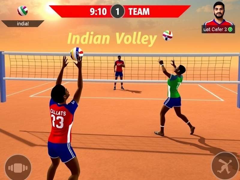 India Volley Champions League Gameplay Screenshot